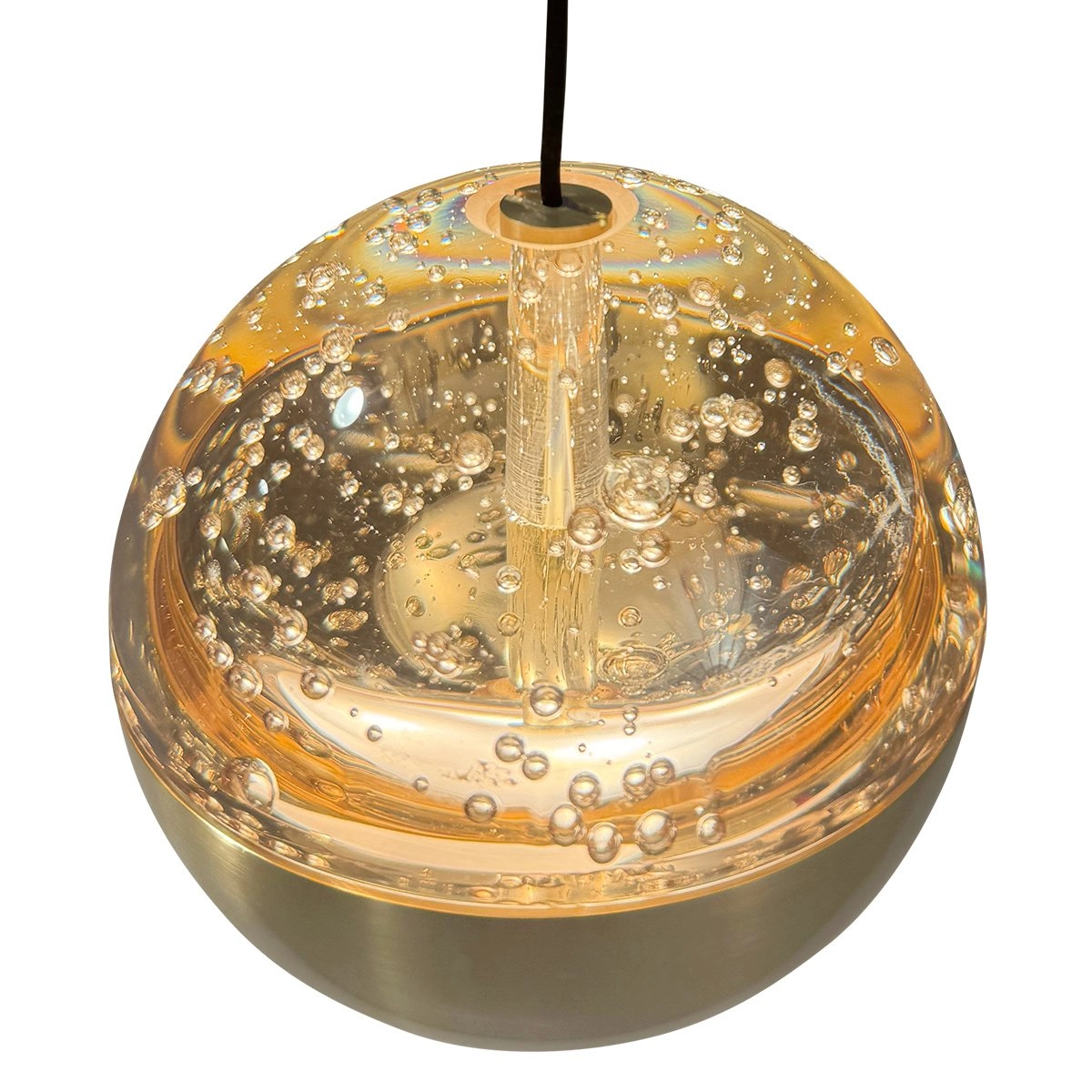 Lampe suspendue vide à 5 lumières Belluno LED - laiton or avec verre Steinhauer 8712746183870