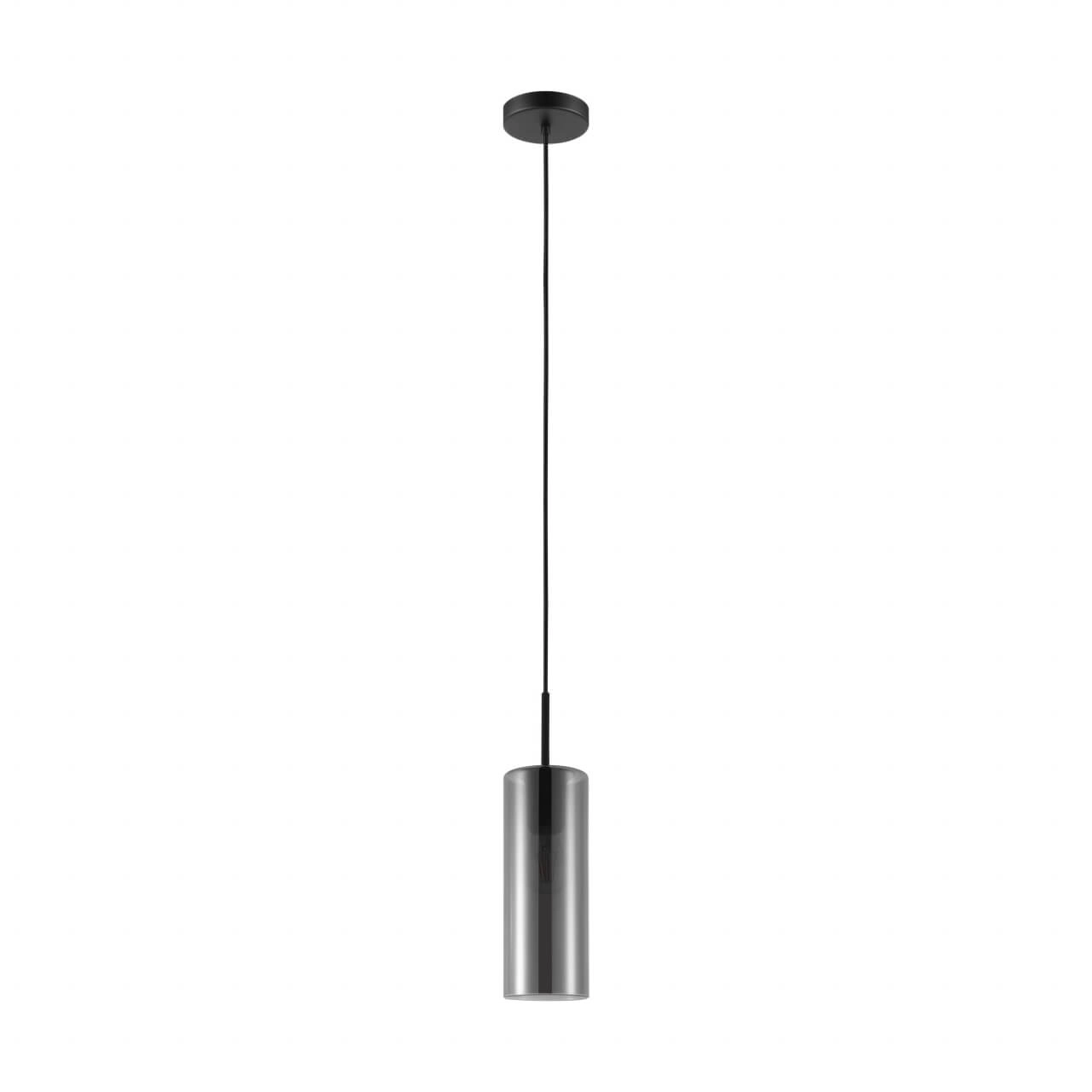 Lampe à suspension en verre Keyns noir avec verre fumé Eglo 9002759324667