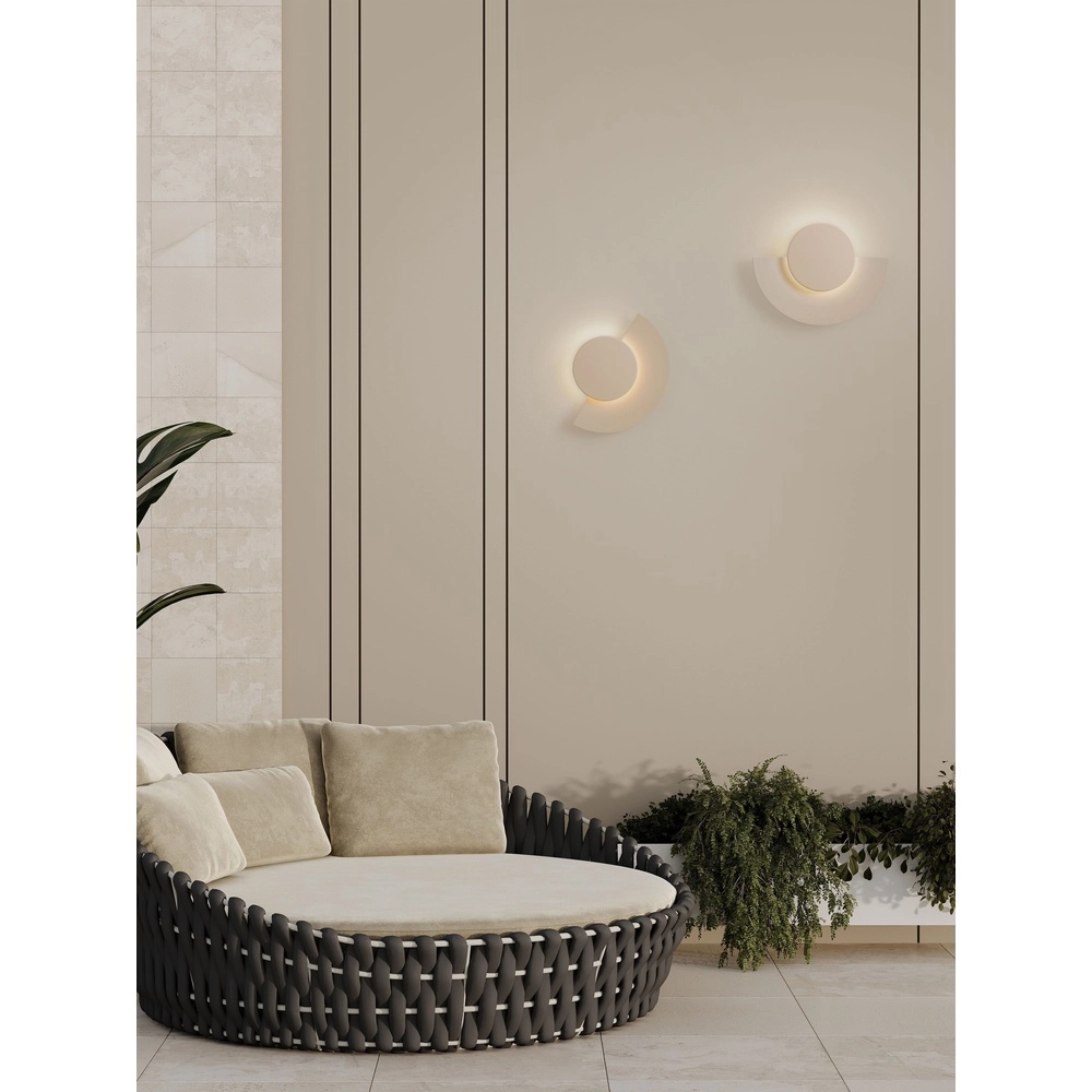 Lampe murale moderne Gloo brun sable - 2700K Lyora 5212017497284