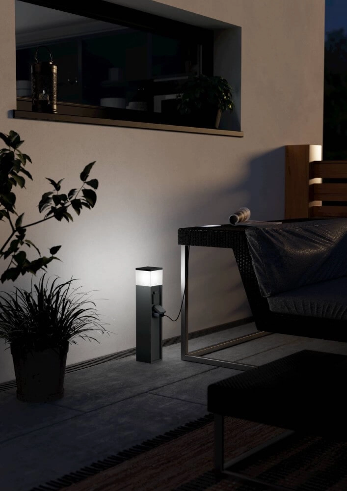 Douille avec lampe Park 5 anthracite Eglo 9008606297825
