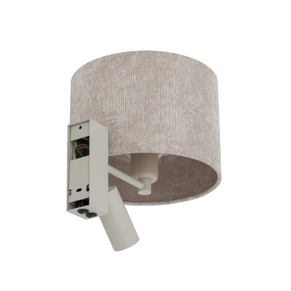 Lampe murale marron sable Cedro avec abat-jour de lampe Lyora 5903139116688