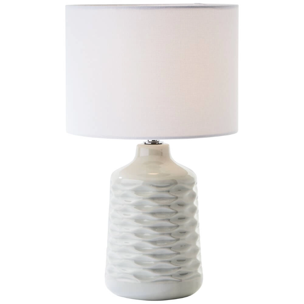 Lampe de table Ilysa gris avec du blanc Brilliant 4004353412400