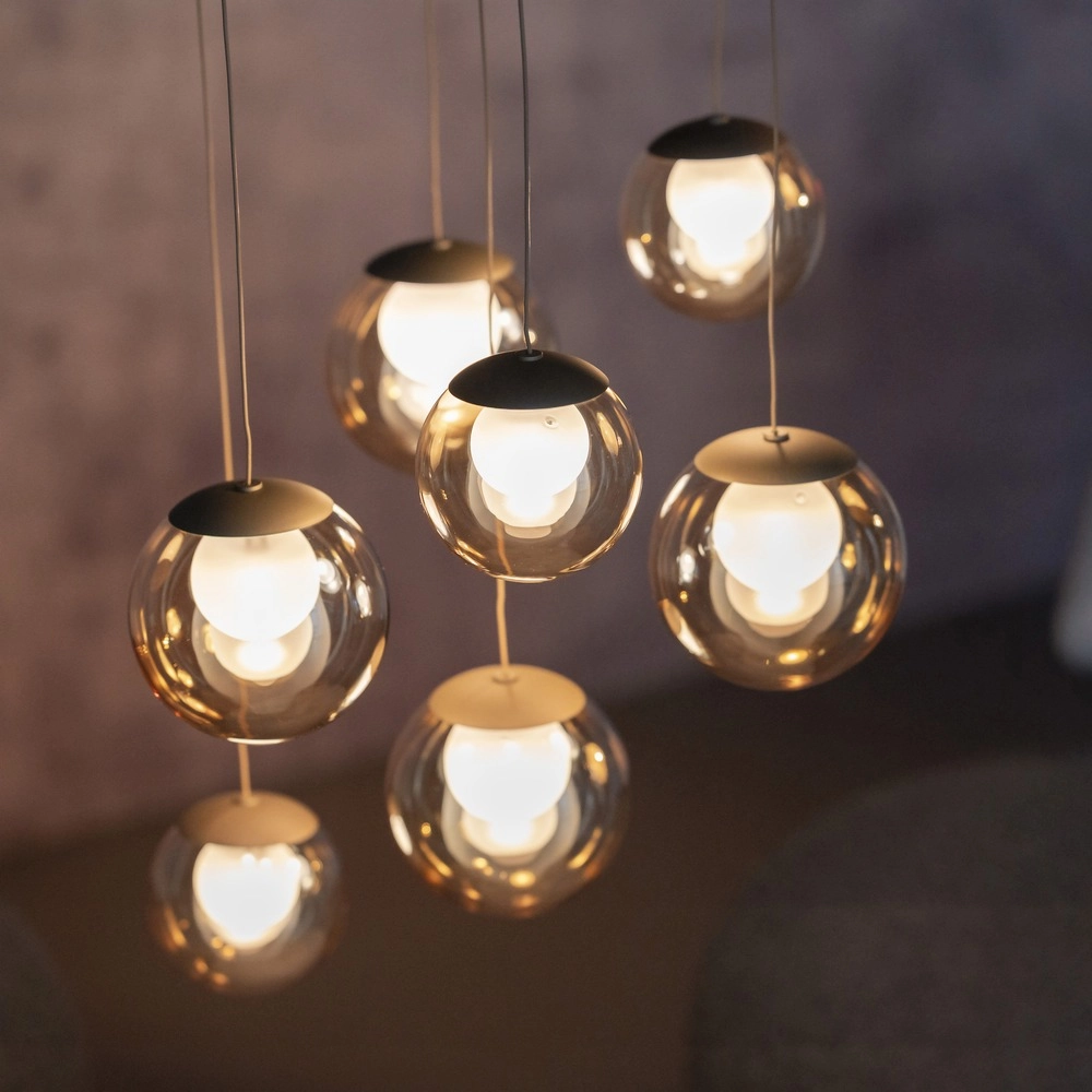 Lampe suspendue à 7 lampes Pure Popup Bronce Paul Neuhaus 4012248396681