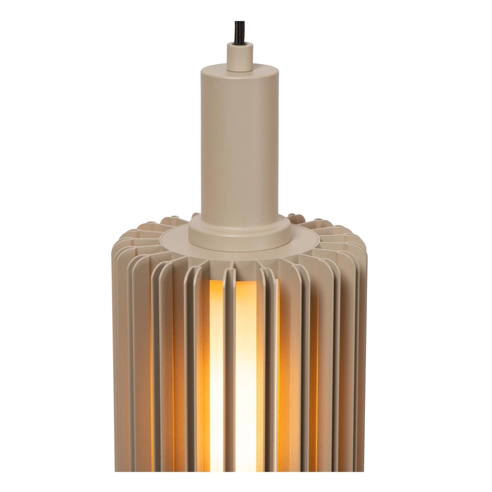 Lampe suspendue à 5 lumières Lambres taupe pur Lucide 5411212452979