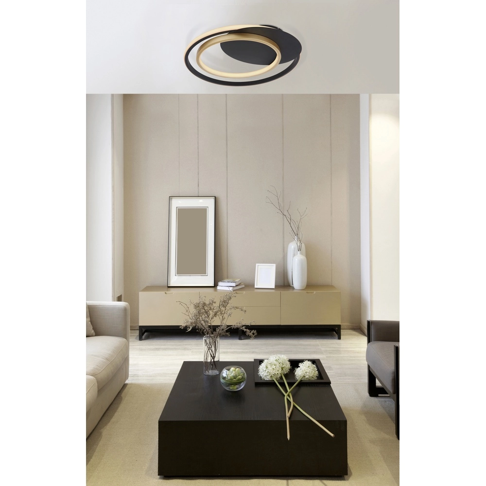 Lampe de plafond à design Rodan Noir Globo 9007371402526