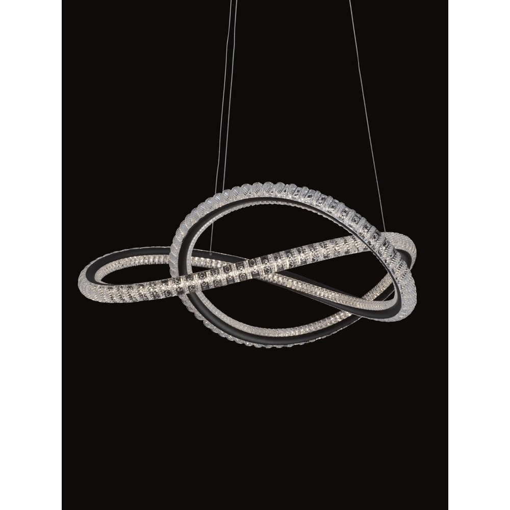 Suspension design Ginevra noir Ø 58cm Lyora 5212017433473