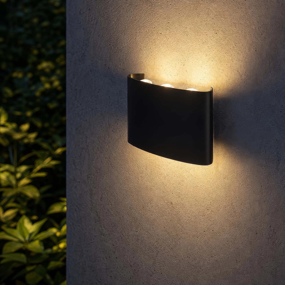 Lampe murale de conception Menton 17 cm noir Searchlight 5,05342E+12