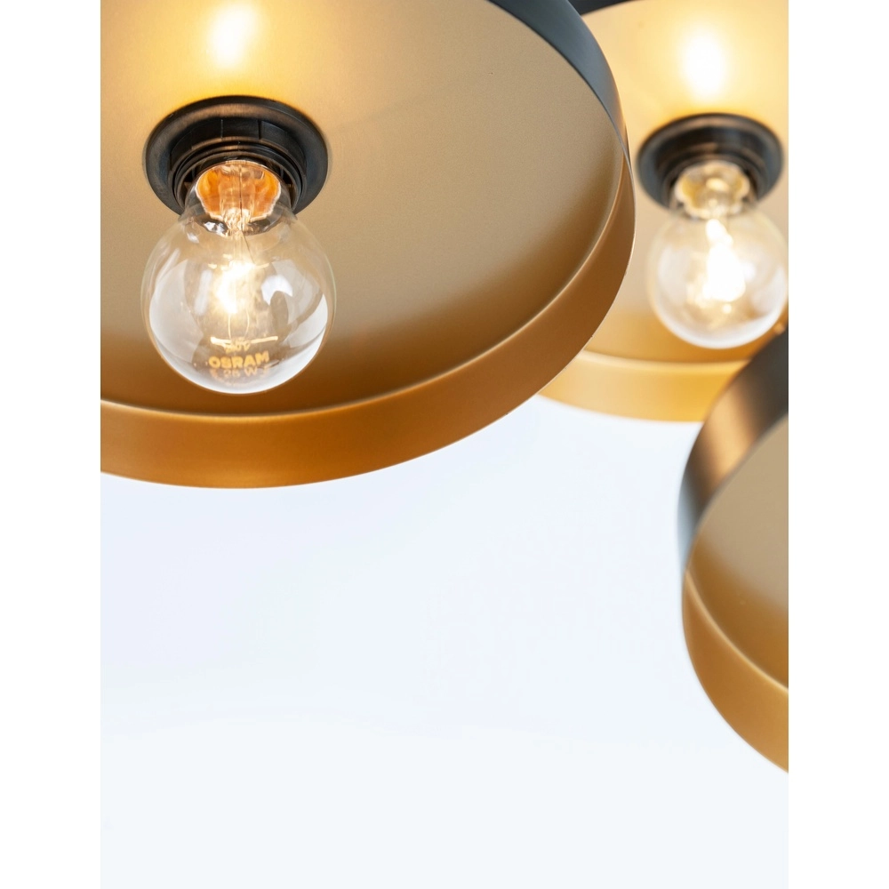 Suspension design Garni 3 lumières noir Lyora 5212017420770