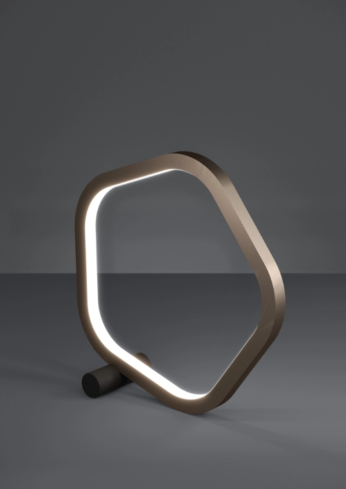 Unique table lamp Estrella black with brown Stars of Light 9008606357765