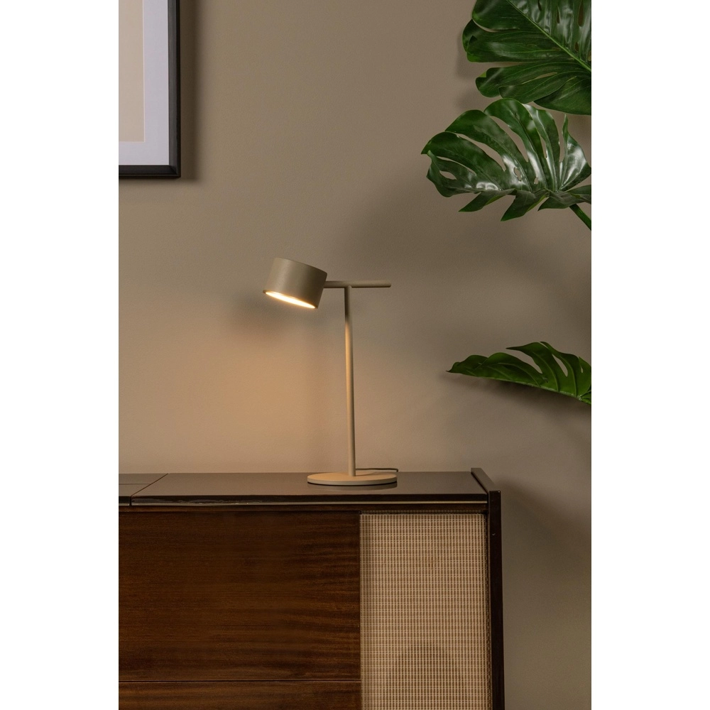 Lampe de table Gian brun sable Lucide 5411212421135