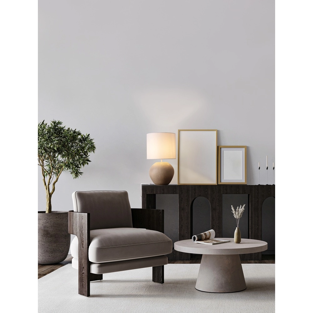 Lampe de table Mizu crème avec capuche blanche Lyora 5212017468901
