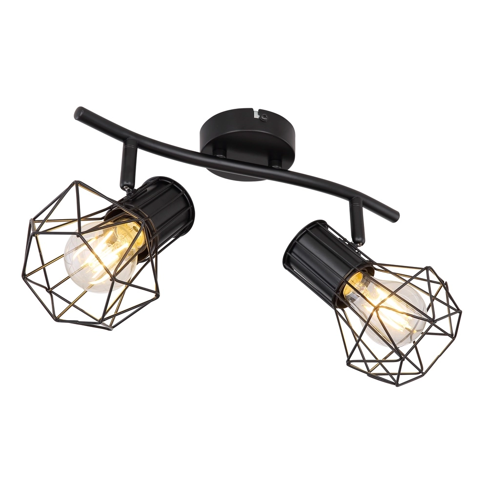 Lampe de plafond Priska 2-noir clair