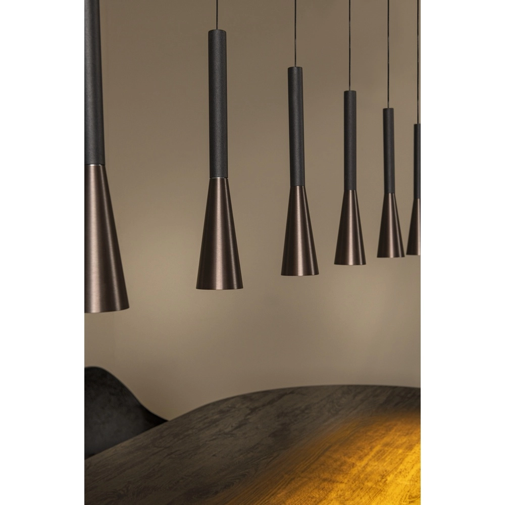 Lampe pendante de conception Joakim 7-café marron clair Premium by Lucide 5411212242129