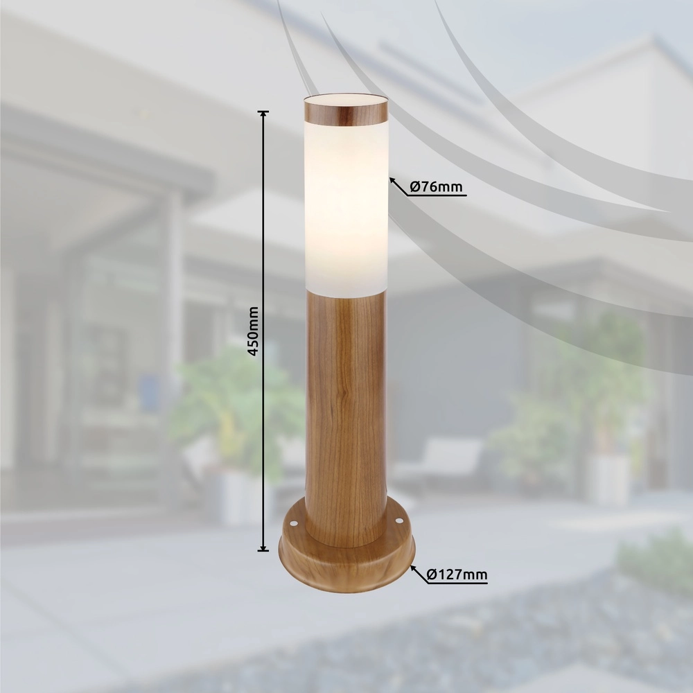 Lampe de jardin Boston bois avec blanc Globo 9007371423132