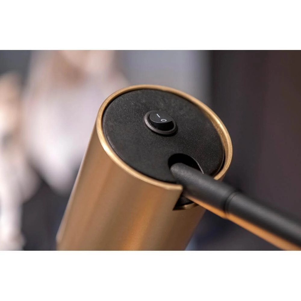 Lampe de table design Megano noir avec or Artdelight 8720701100640