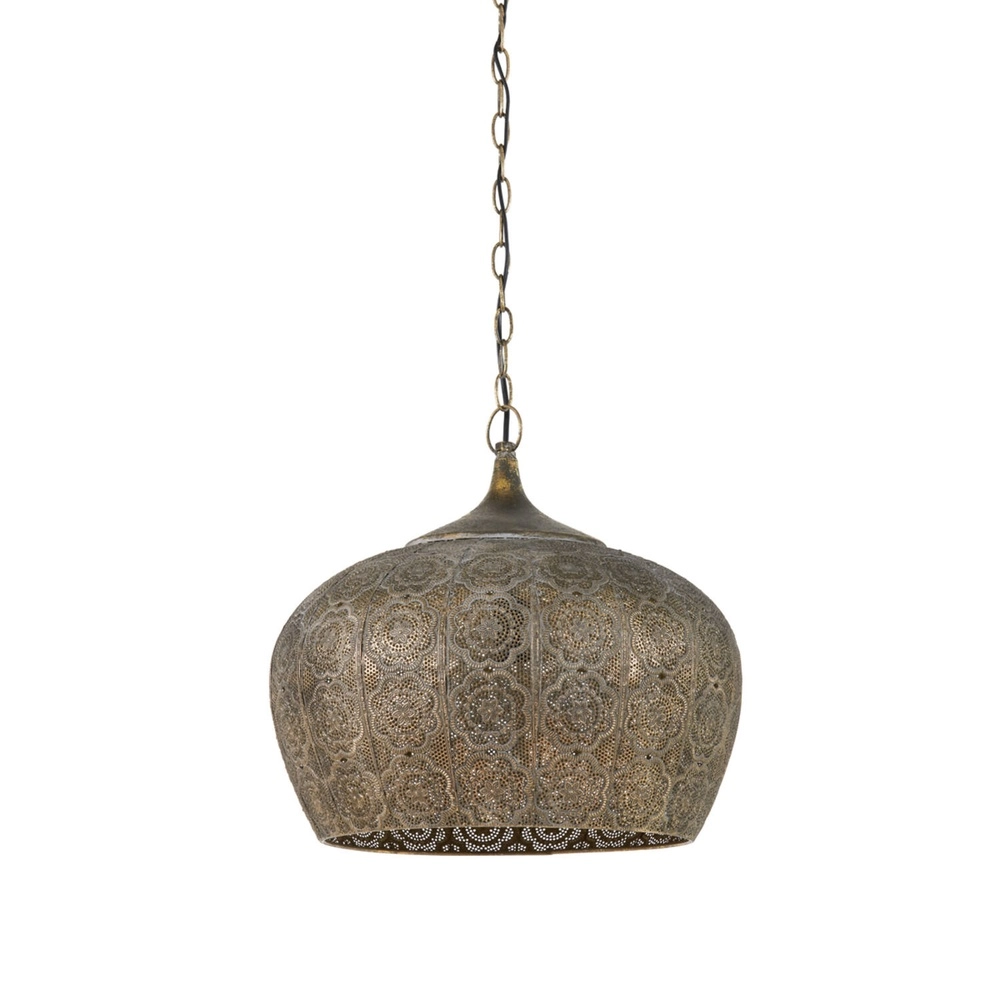 Lampe suspendue Emine Ø 43,5 cm marron