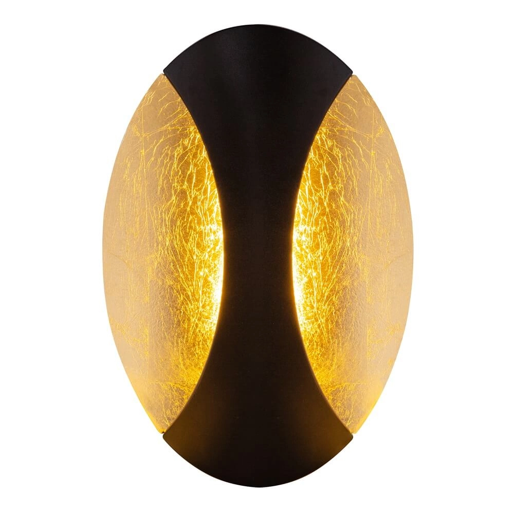 Applique murale design Alexandra noir avec or Globo 9007371395453