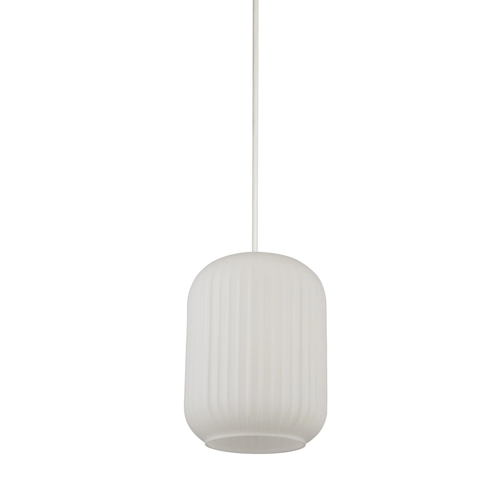 Suspension Pearl noir avec verre blanc Searchlight 5053423306582