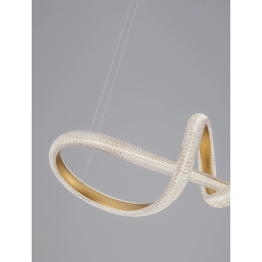 Suspension Medora Curl doré 75cm Lyora 5212017433442