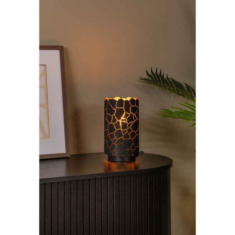 Lampe de table Almelo noir avec or à l’intérieur Ø 15cm Lucide 5411212211903