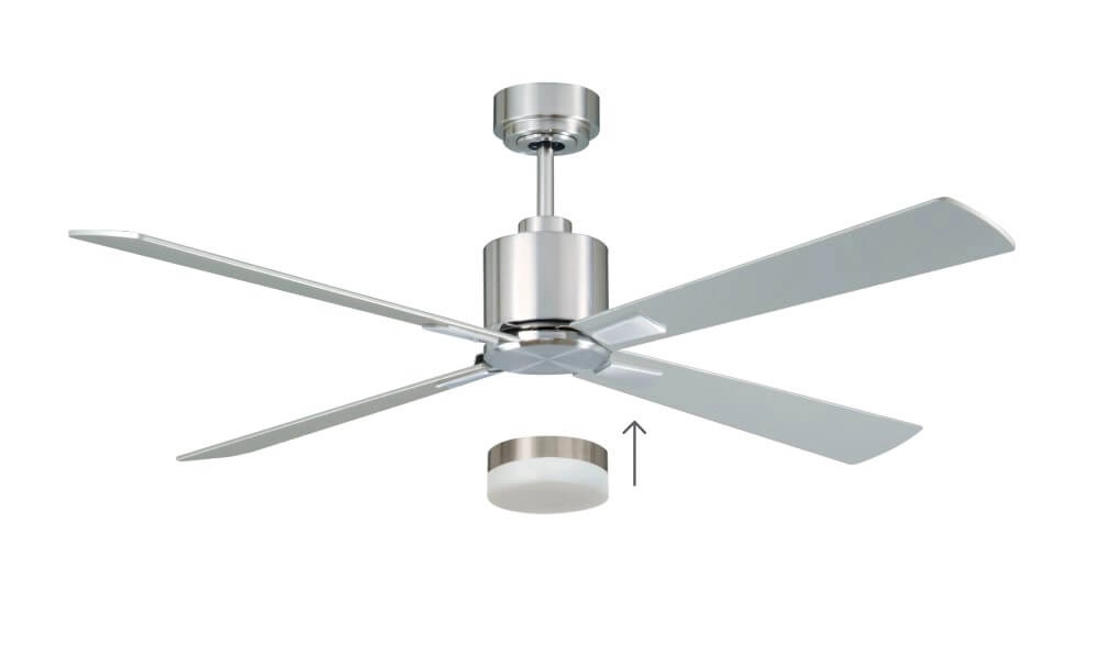 Ventilateur de plafond en acier inoxydable Airfusion Climate I Ø132cm Beacon 9333509087960