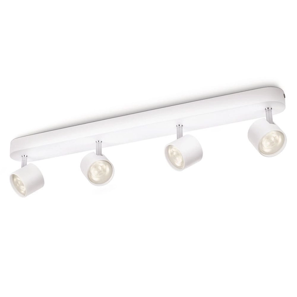 Spot de plafond LED My Living Star 4 lumières blanc
