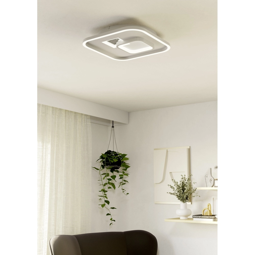 Lampe de plafond à design Tiriolo LED - Blanc - 38x38cm Eglo 9008606316380