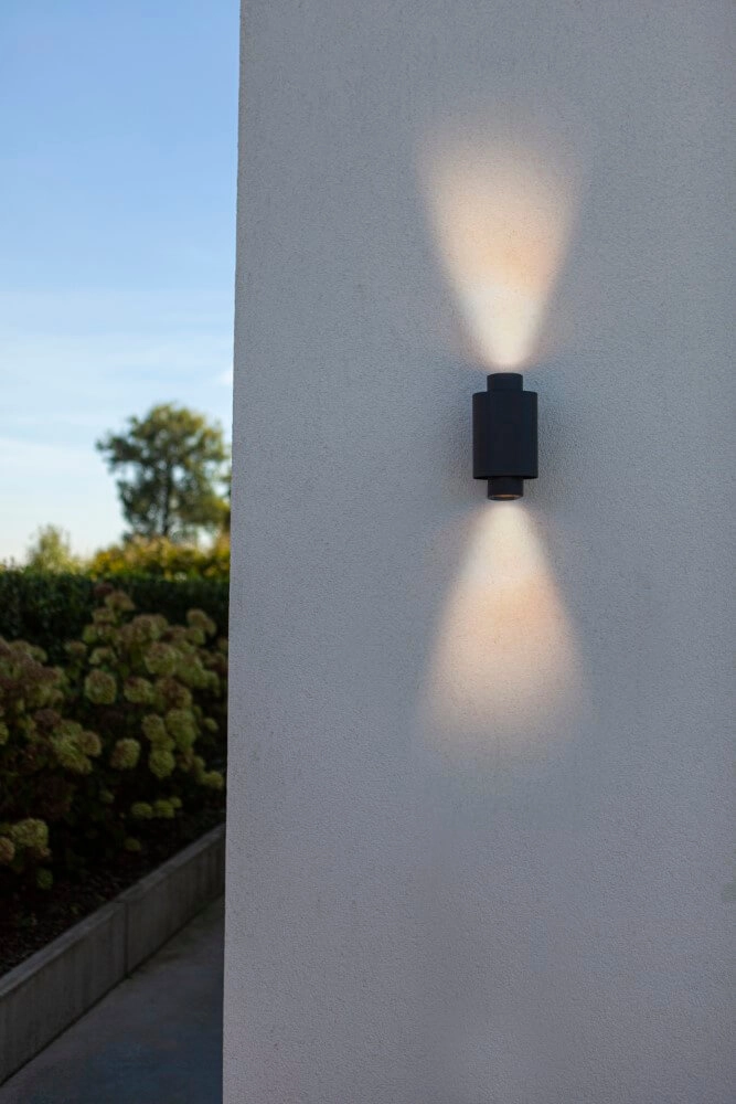 Spot mural Cypres haut et bas anthracite Lutec 6939412014876