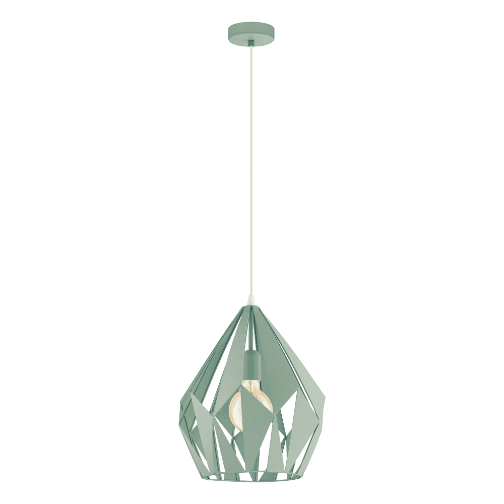 Lampe à suspension Carlton-P Vert pastel Eglo 9002759490263