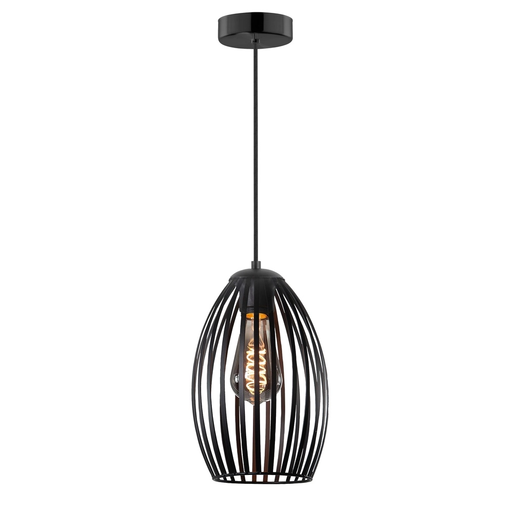 Suspension Gabbia noir 1 lumière Suspension Gabbia noir 1 lumière