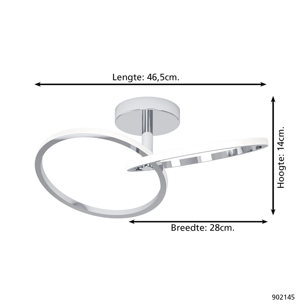 Plafonnier Congiunti chrome Eglo 9008606357147