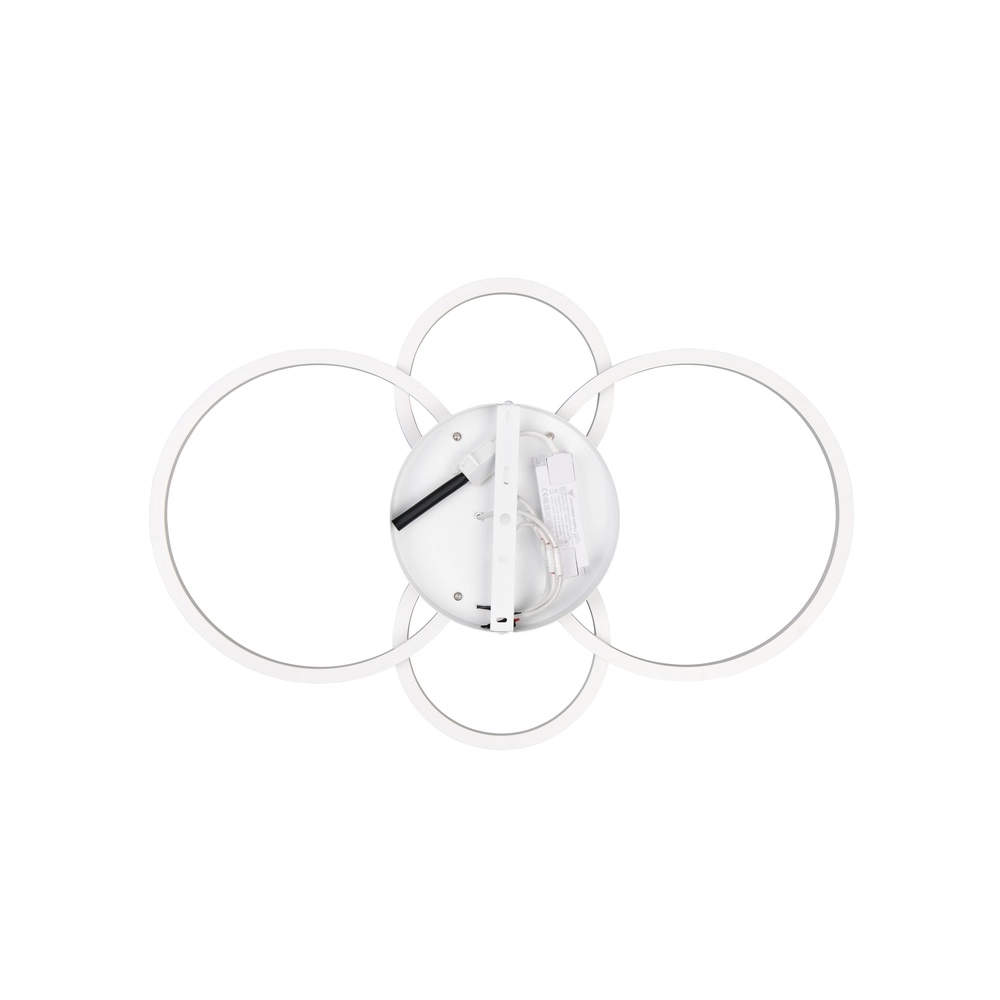 Lampe de plafond moderne Quilo Blanc rond Trio 4017807704259