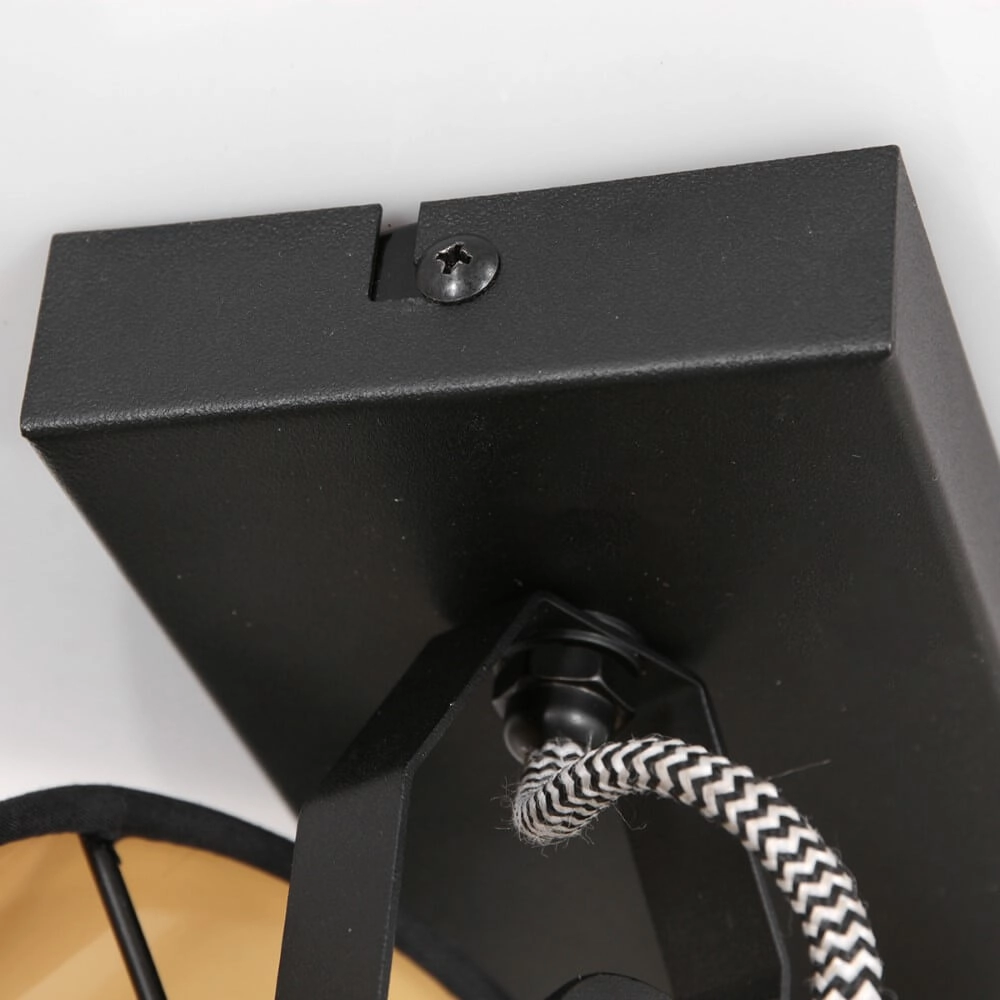 Plafonnier noir Ornoir 2 lumières Steinhauer 8712746151411