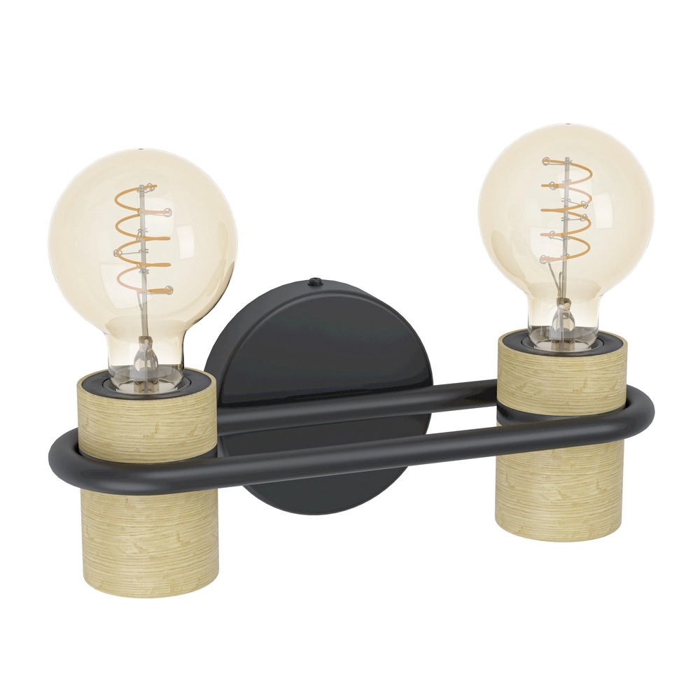 Lampe murale Chieveley avec aspect bois - 1x E27 Eglo 9002759435424