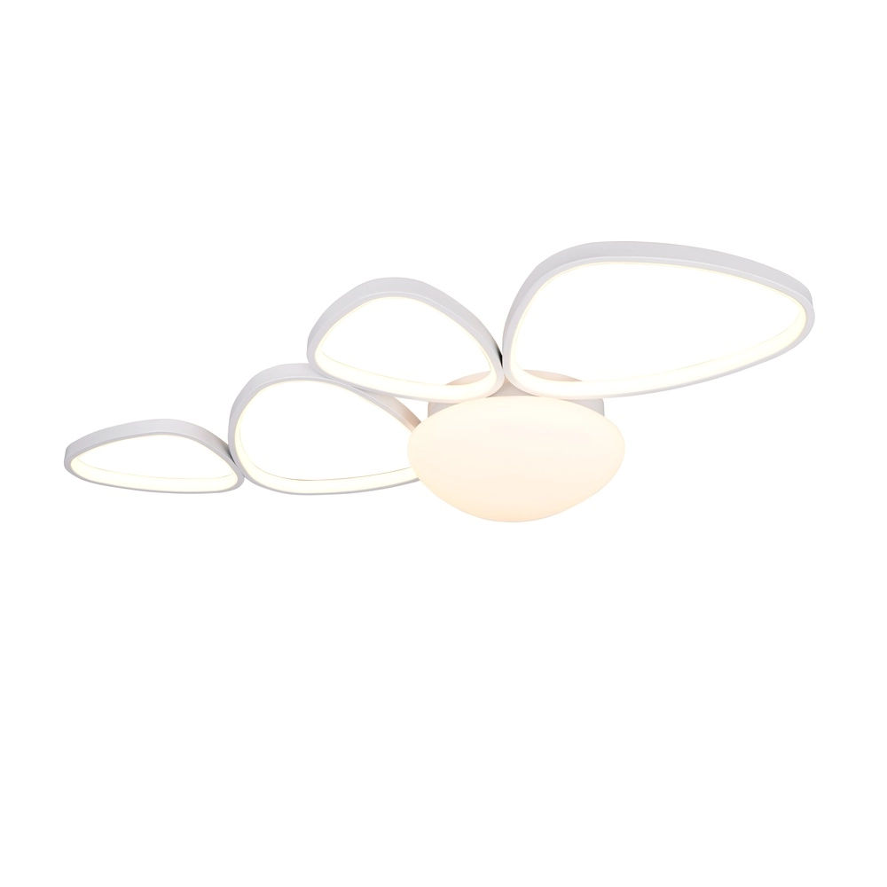 Lampe de plafond moderne Amelio blanc 106 cm