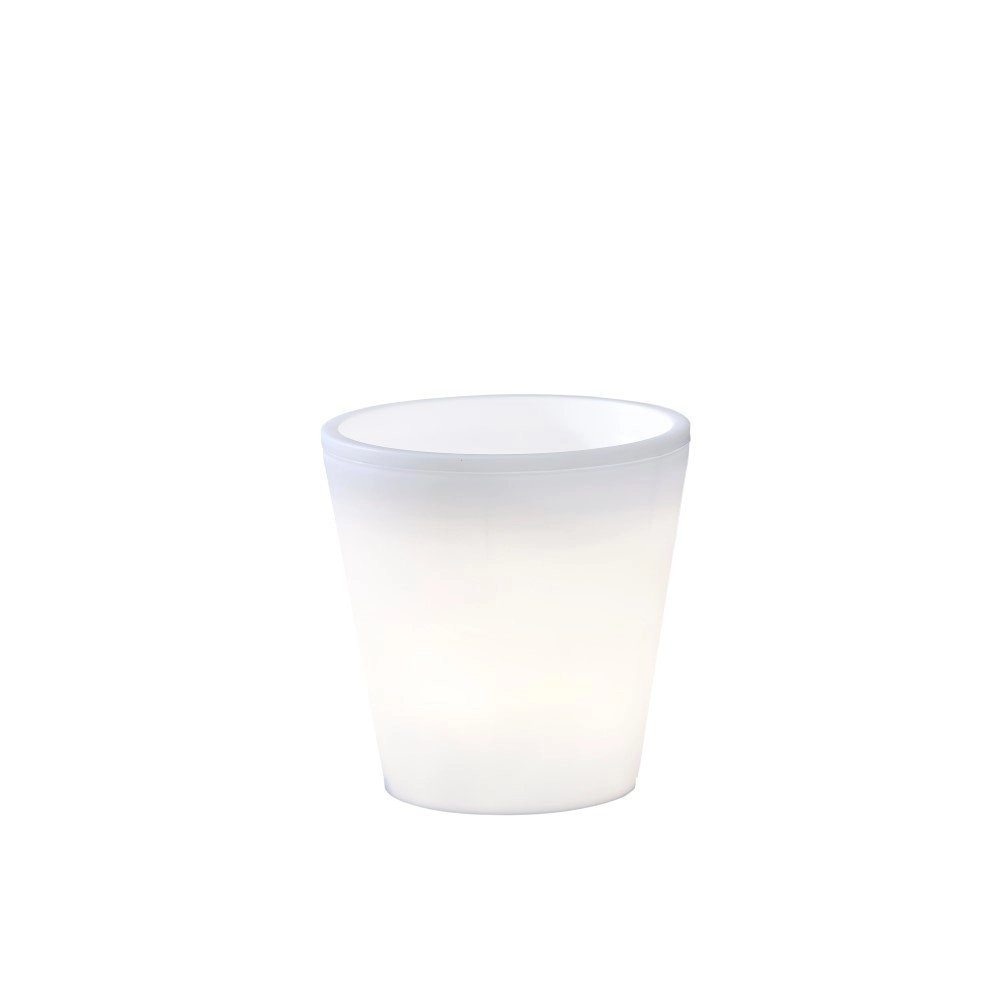 Pot de fleur LED Assisi LED 28cm - 2,5w - blanc