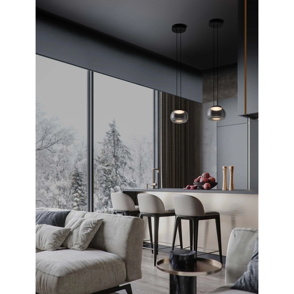 Suspension moderne Bios Simple, Noir Lyora 5212017458513