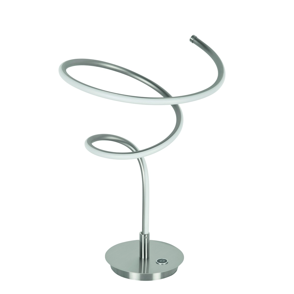 Lampe de table design Curle nickel Ø 27cm Lampe de table design Curle nickel Ø 27cm