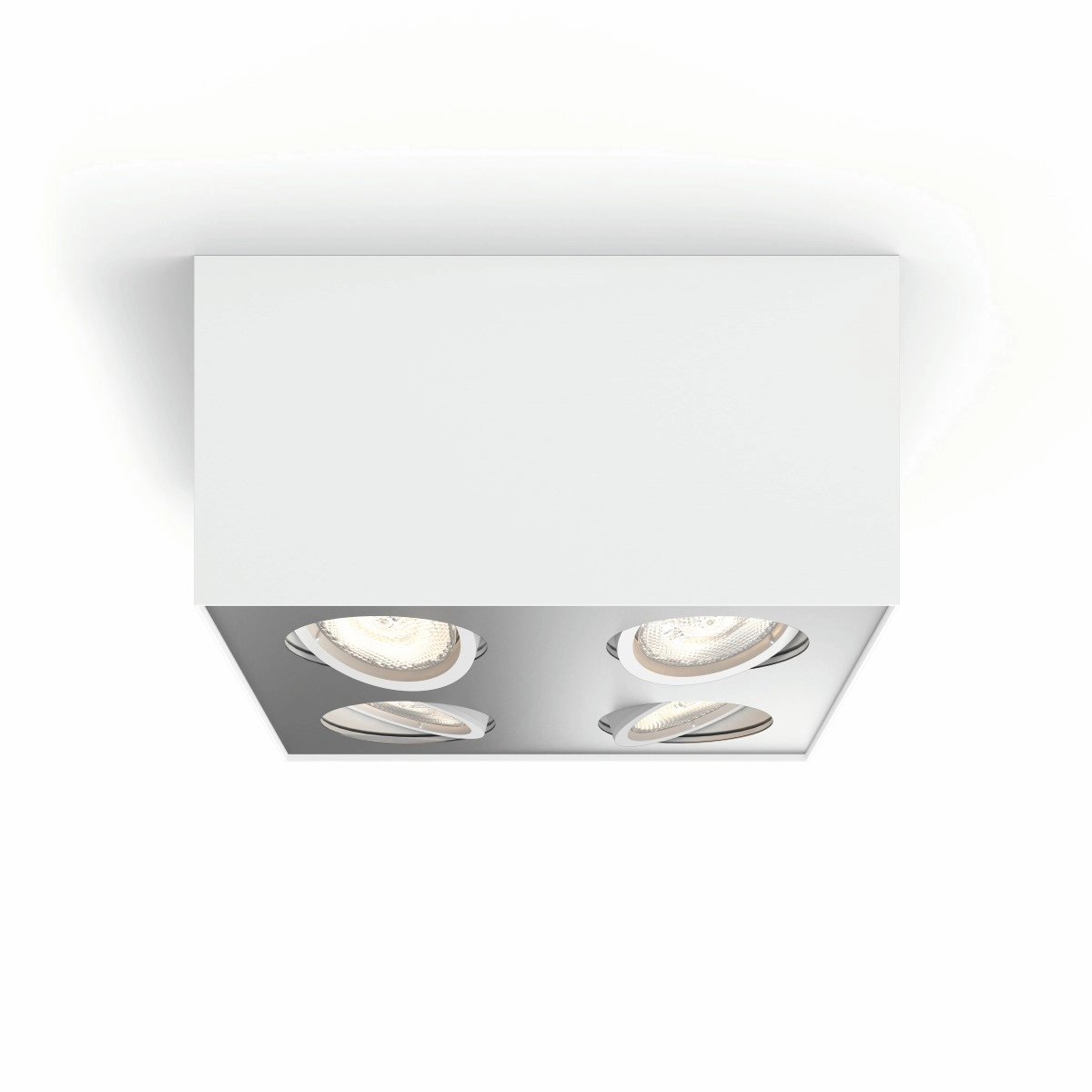 spot Box 4 lumières blanc Philips 8718696164549