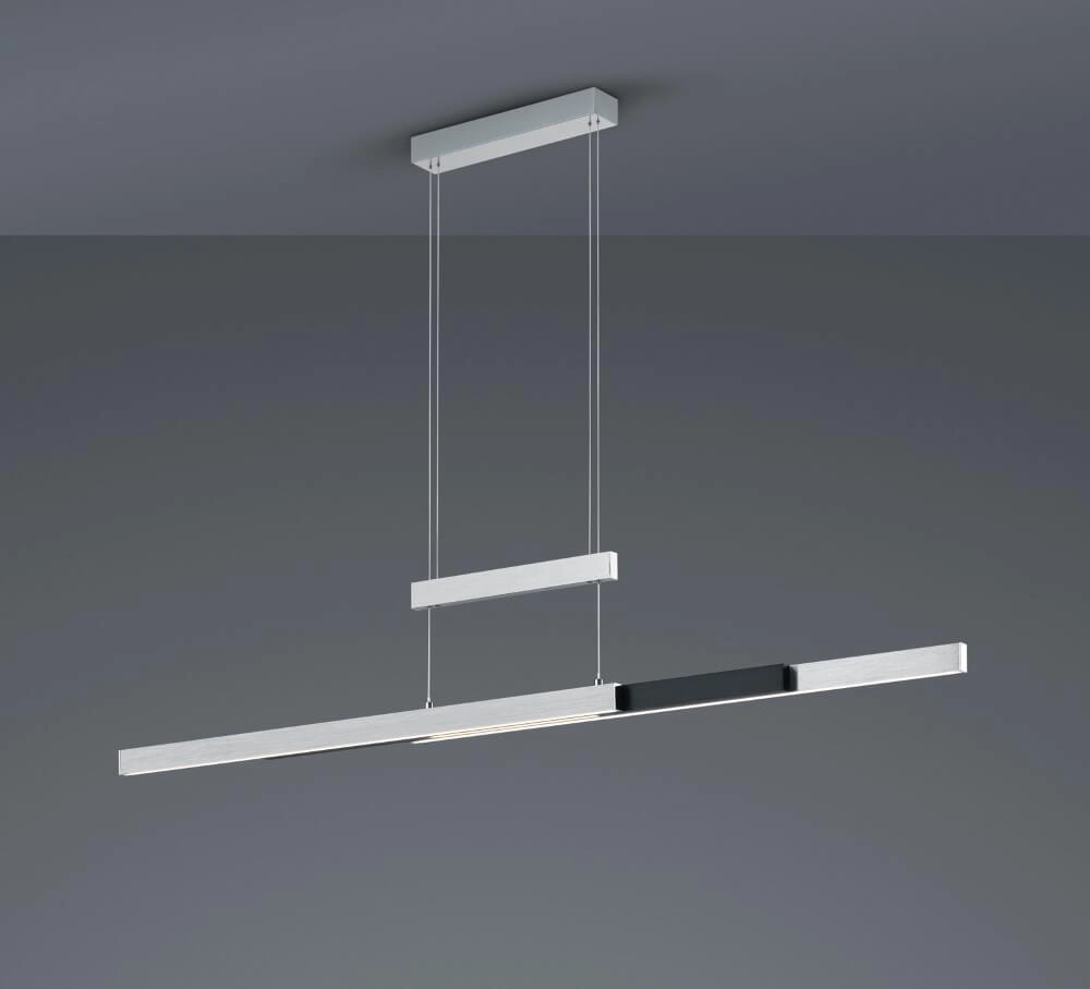 Lampe suspendue Trajan métal brossé Trio 4017807504439