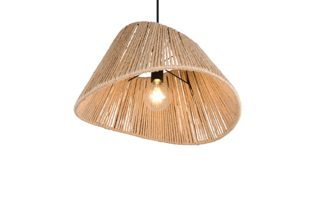 Suspension Japandi Valerie rotin Ø 52cm Trio 4017807637380