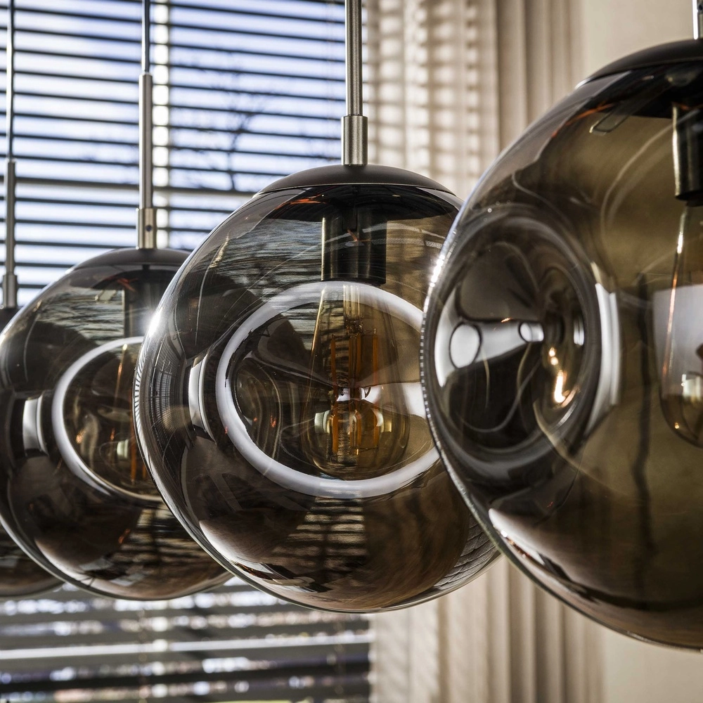 Lampe suspendue en verre Stellar 4 lumières - Ø 25cm Lyora 8716803511675