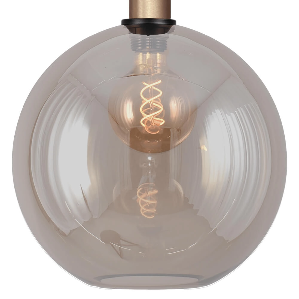 Lampe suspendue Ø 30cm Bella 2 Laiton doré avec verre doré Masterlight 8718121333946