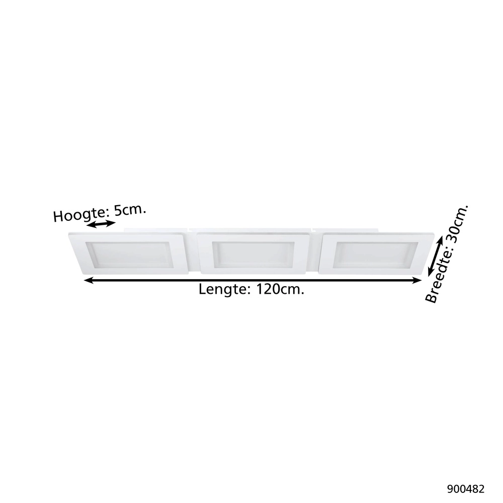 Lumière LED de plafond Padrogiano-Z Zigbee - 120x30cm Eglo 9008606244171