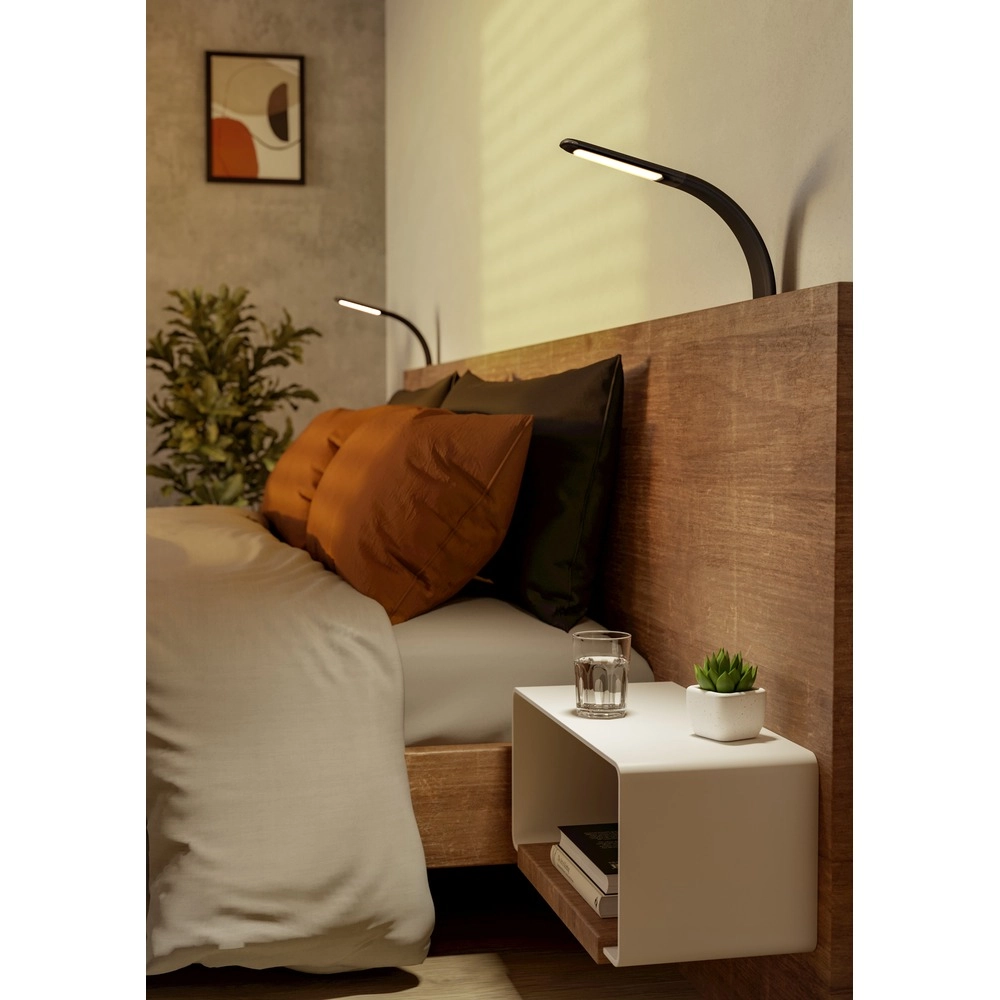 Lampe à pince Bevadoro Noir Eglo 9008606389209