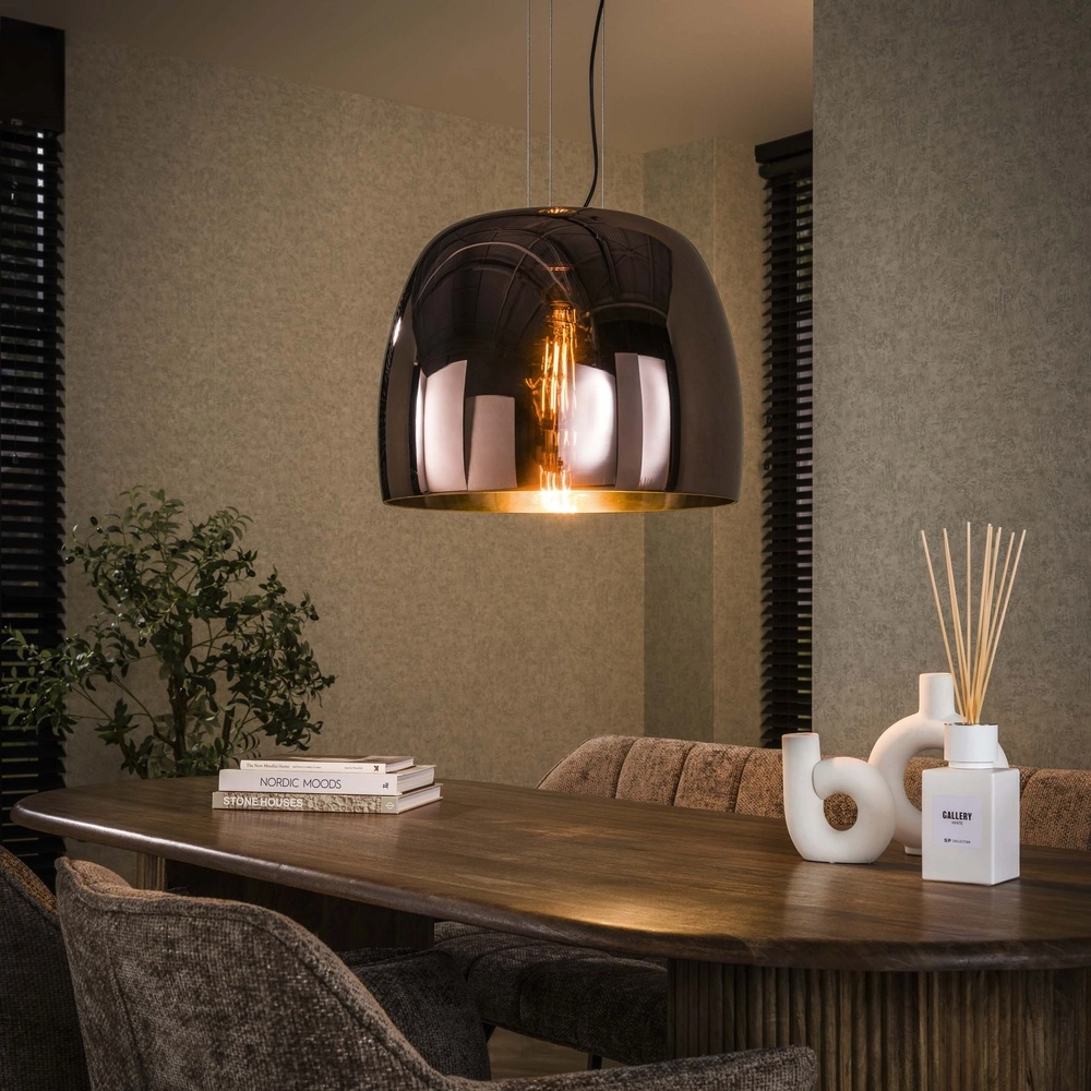 Lampe suspendue en verre Drift Ø 48cm - verre cuivré