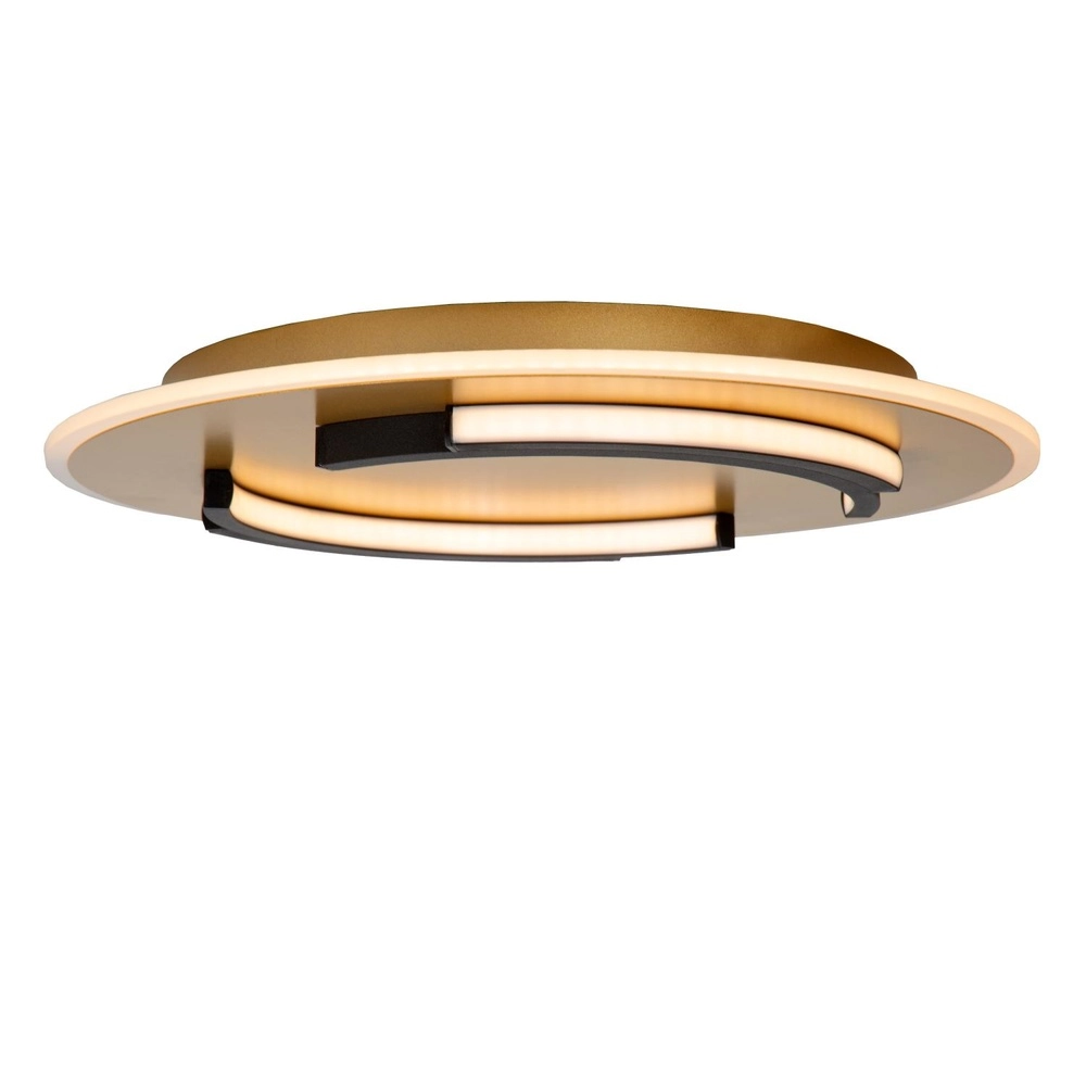 Conception de plafonds Andreas Ø 39,6cm - 30W noir avec or Lucide 5411212441744