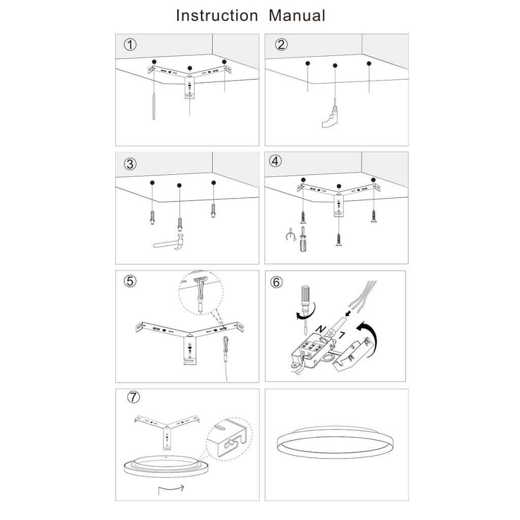 Éclairage de plafond moderne Flady blanc Ø30cm Steinhauer 8712746181005