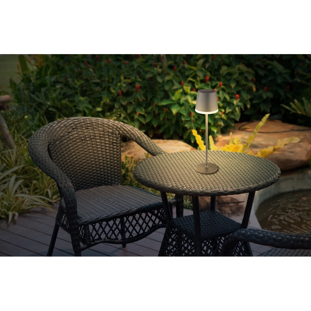 Lampe de table solaire Vannieso anthracite Globo 9007371446698