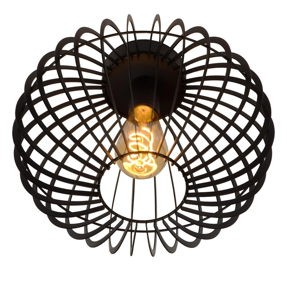 Lampe de plafond Reda Ø 32cm noir Lucide 5411212782526